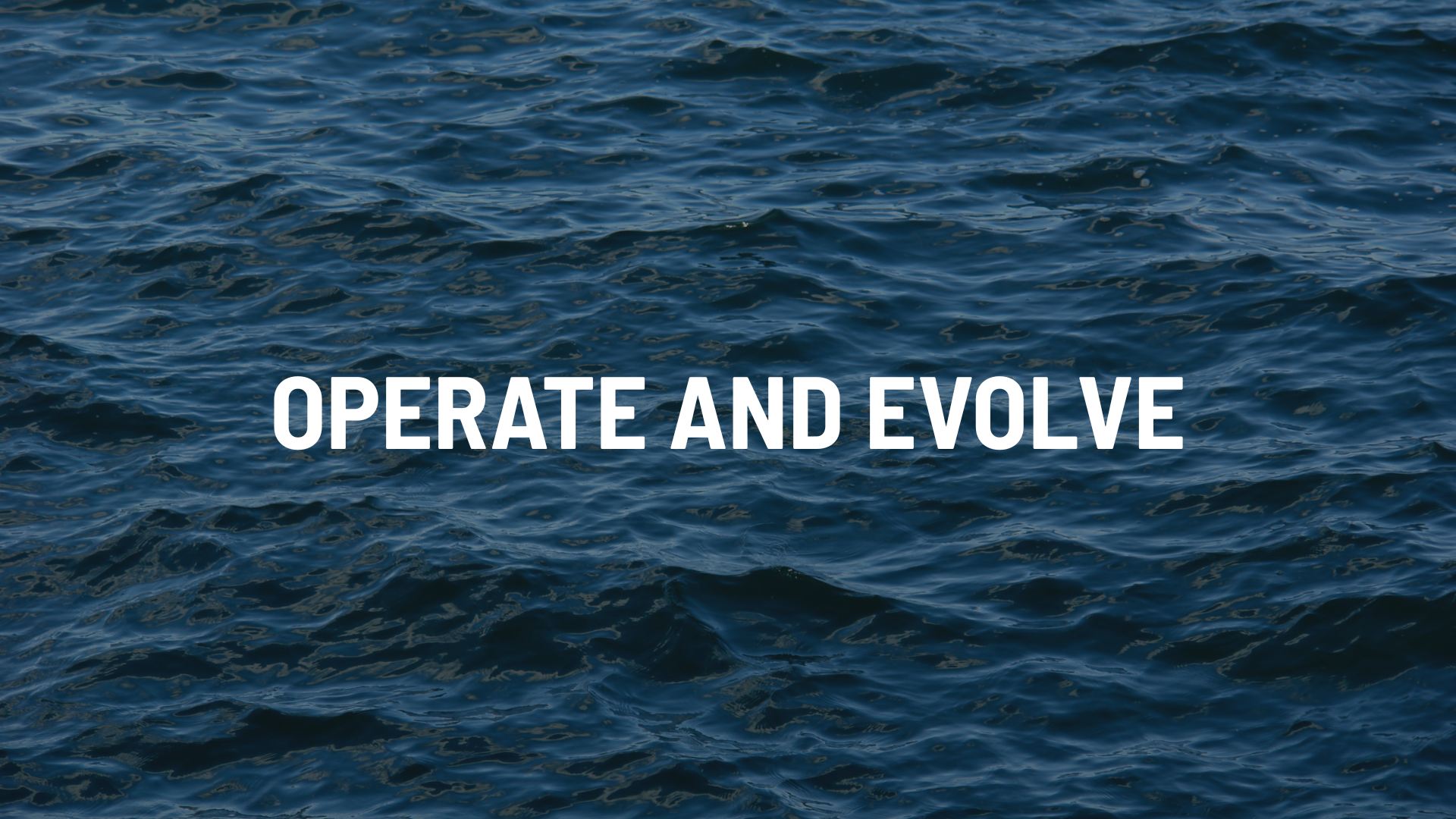 Operate and Evolve