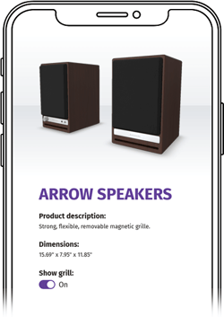 Mobile preview of ATLATL's Arrow Speakers demo